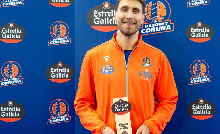 Javi Vega, mejor jugador del Básquet Coruña en diciembre