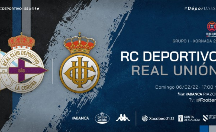 El Depor-Real Unión pasa a jugarse el domingo a las 17:00 horas