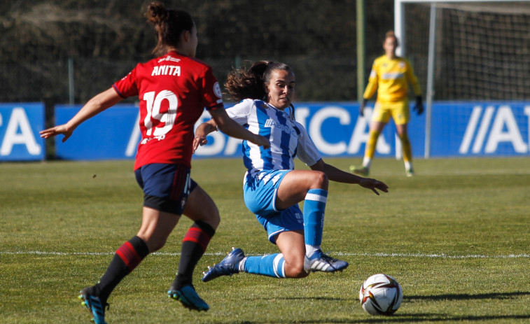 Osasuna pone fin a la imbatibilidad del Deportivo Abanca en liga en Abegondo (0-1)
