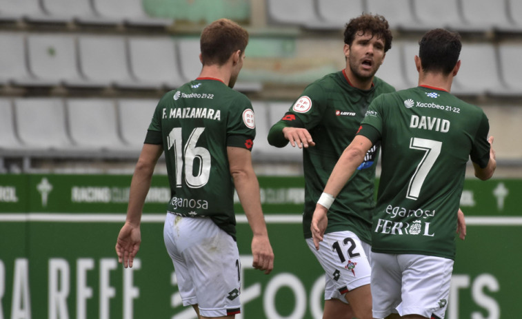 El Racing de Ferrol regresa a la senda del triunfo a costa de un Tudelano valiente