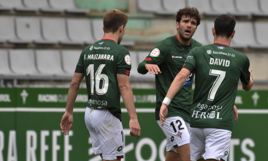 El Racing de Ferrol regresa a la senda del triunfo a costa de un Tudelano valiente