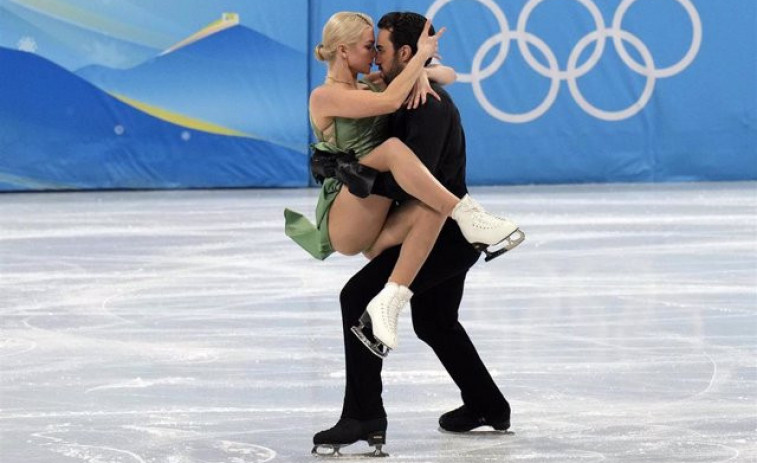 Olivia Smart y Adrián Díaz logran un histórico diploma olímpico en danza sobre hielo