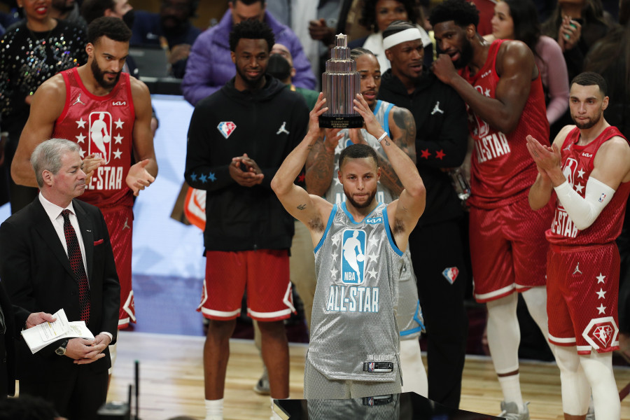 Stephen Curry se lleva el MVP del 'All Star' con victoria del equipo de LeBron James