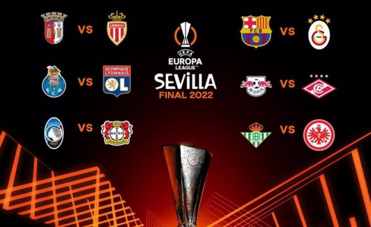 Sevilla-West Ham, Barça-Galatasaray y Betis-Frankfurt, octavos de Liga Europa