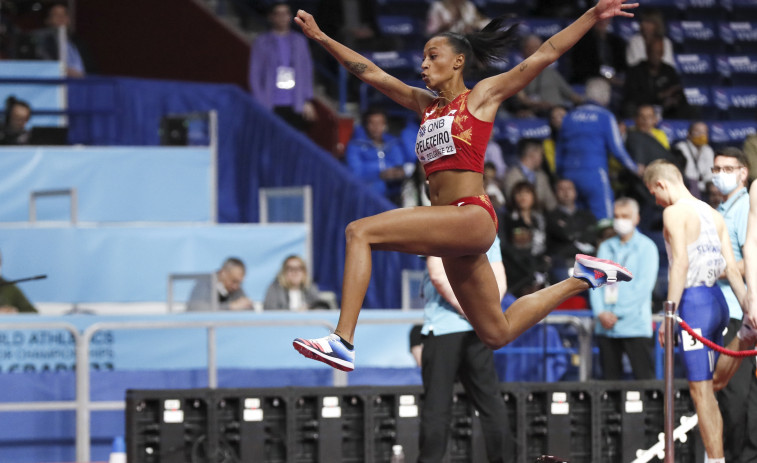 Ana Peleteiro acabó octava en la final de triple salto de pista cubierta en Belgrado