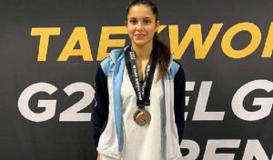 La coruñesa Helena García, subcampeona júnior