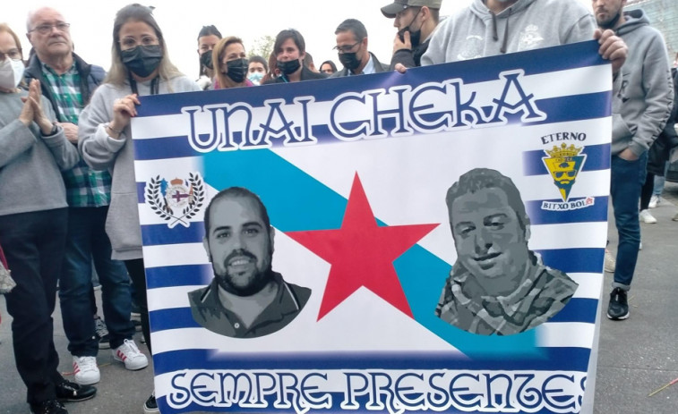 Homenaje y emotivo último  adiós a Unai Martínez