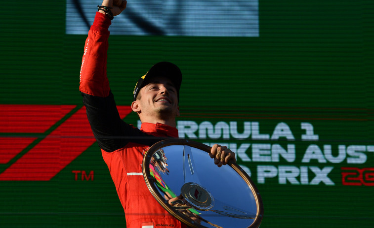 Leclerc, más lider tras ganar en Australia por delante de Checo