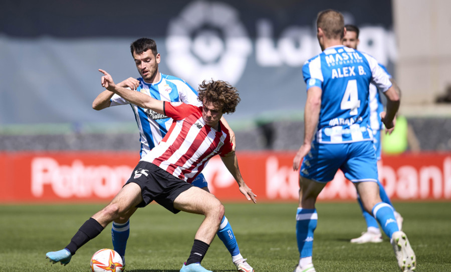 El Depor se queda sin los dos puntos del Bilbao Athletic