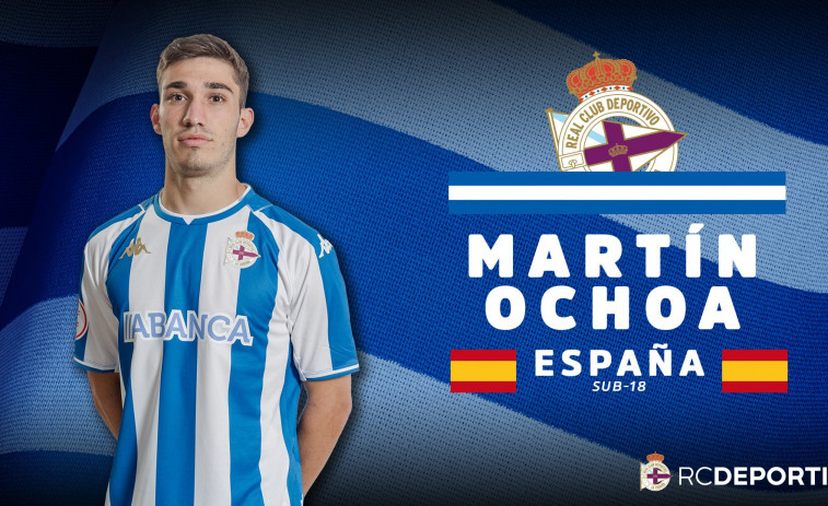 El canterano deportivista Martín Ochoa, convocado por la selección española sub-18