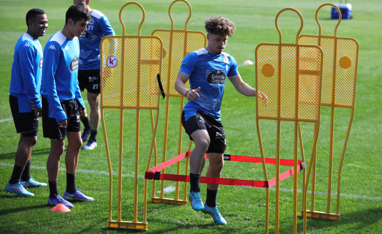 Cuatro entrenamientos, uno en Riazor, pensando en el Talavera