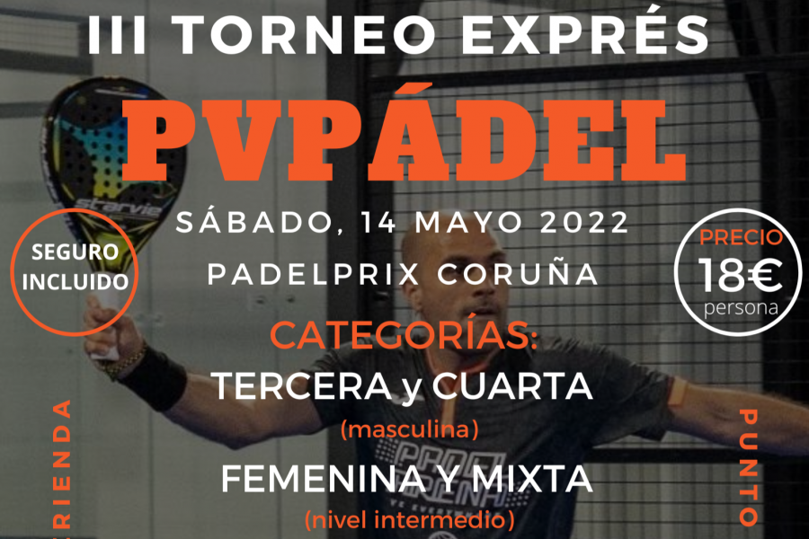 Padelprix Coruña celebra la tercera edición del Torneo Exprés PVPádel