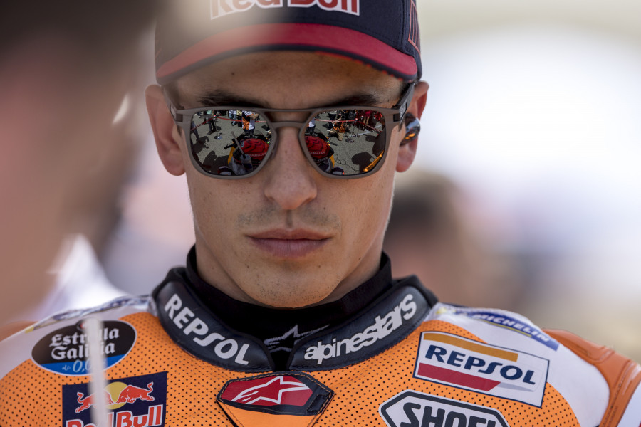 Marc Márquez reconoce que están sufriendo "más de lo normal"