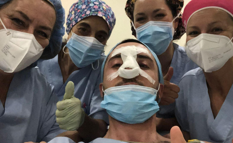 Roberto di Benedetto, operado con éxito tras una fractura en la nariz