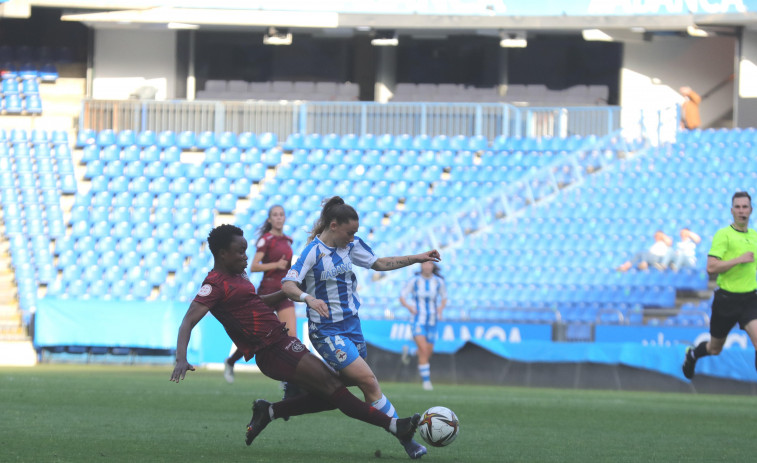 El Depor Abanca no pasa del empate ante un DUX Logroño con diez (0-0)