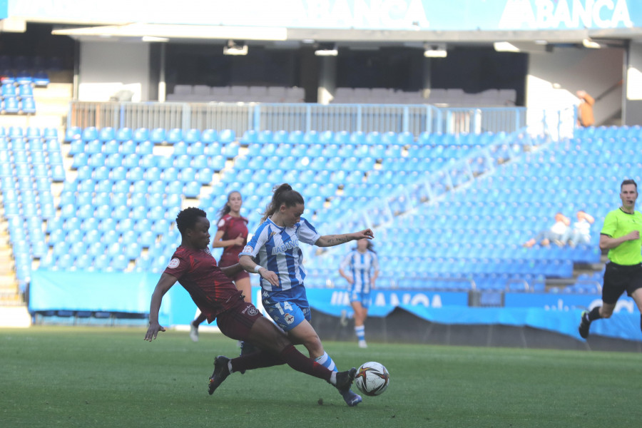 El Depor Abanca no pasa del empate ante un DUX Logroño con diez (0-0)