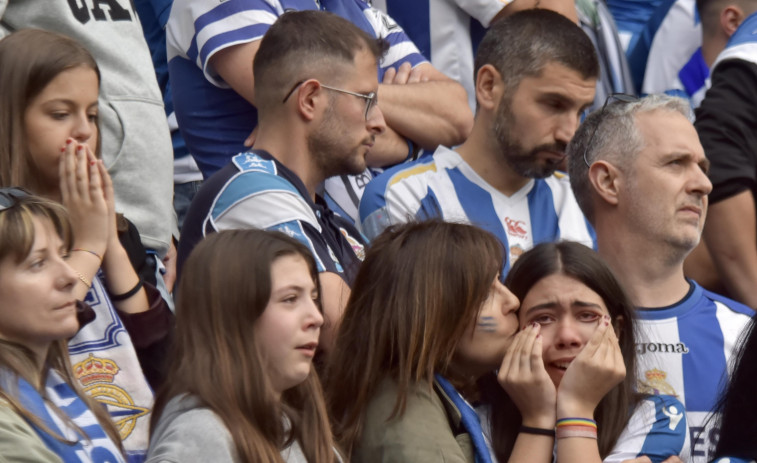Riazor fue un mar de lágrimas