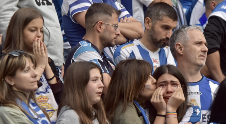 Riazor fue un mar de lágrimas