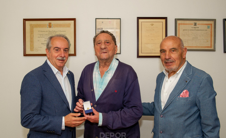 Emilio Quesada y Antonio López, socios de platino del Depor