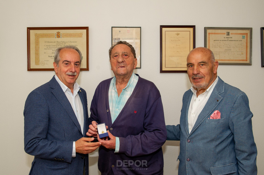 Emilio Quesada y Antonio López, socios de platino del Depor