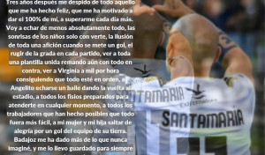Gorka Santamaría, primer fichaje del Depor, se despide del Badajoz