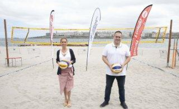 El vóley-playa llega A Coruña con circuito gallego y nacional