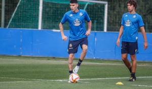Primer entrenamiento de Retuerta con el Depor
