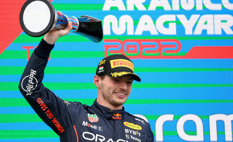 Verstappen, más lider tras ganar en el Hungaroring