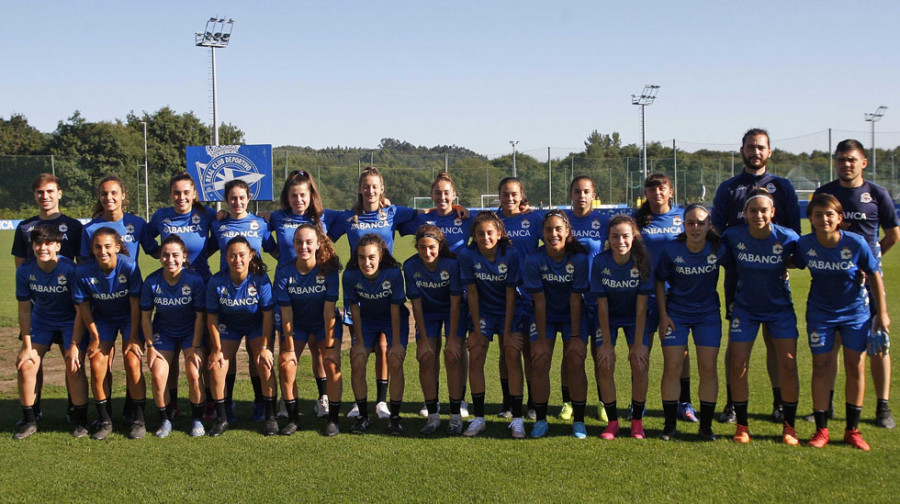 El Deportivo Abanca B arrancó la pretemporada tirando de cantera.