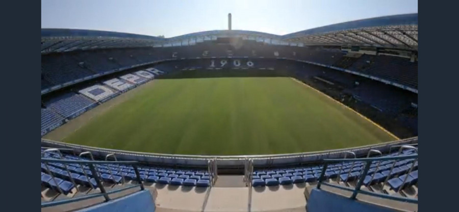 Riazor ya está preparado para el fútbol