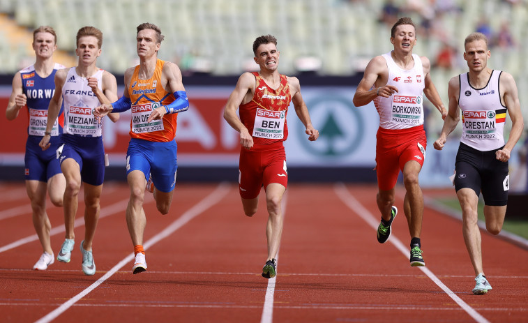 El gallego Adrián Ben pasa a semifinales de 800 junto con Mariano García
