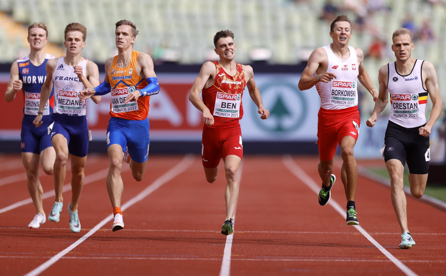 El gallego Adrián Ben pasa a semifinales de 800 junto con Mariano García