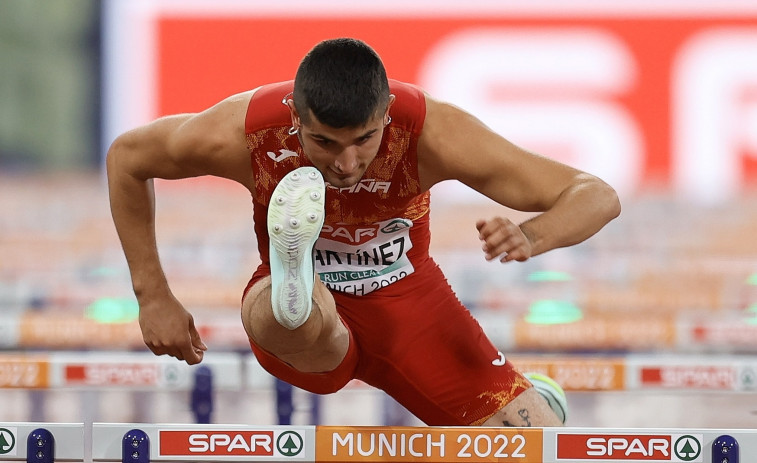 Asier Martínez, campeón de Europa de 110 metros vallas por una milésima