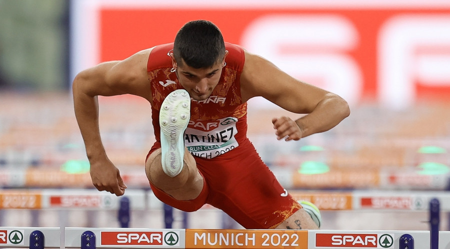 Asier Martínez, campeón de Europa de 110 metros vallas por una milésima