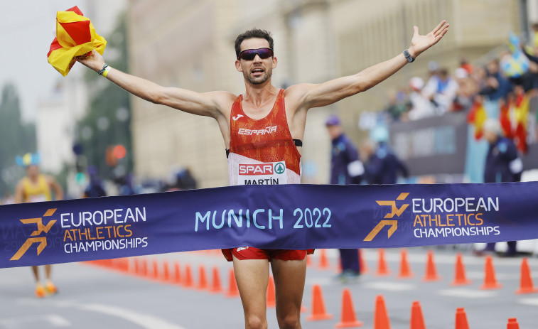 Álvaro Martín y Diego García Carrera, doblete de oro y bronce en 20 km marcha