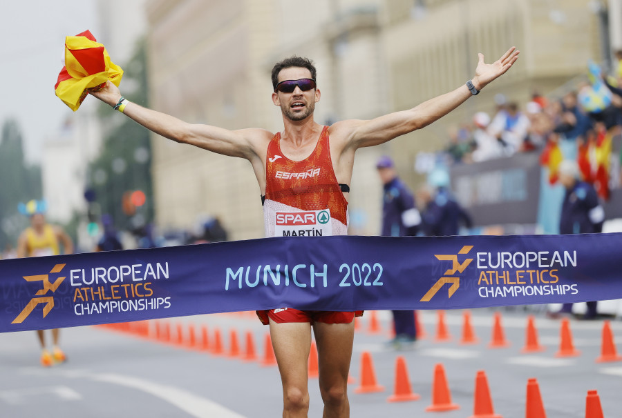 Álvaro Martín y Diego García Carrera, doblete de oro y bronce en 20 km marcha