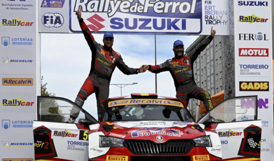 Senra no falla y gana con autoridad el Rally de Ferrol