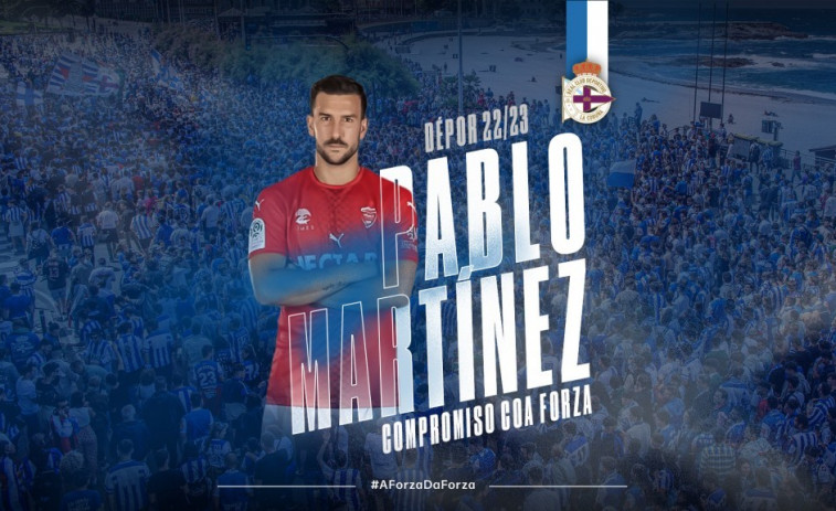 El central zurdo Pablo Martínez completa la plantilla del Depor