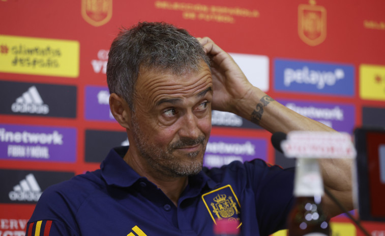 Luis Enrique presume de los resultados de la selección española