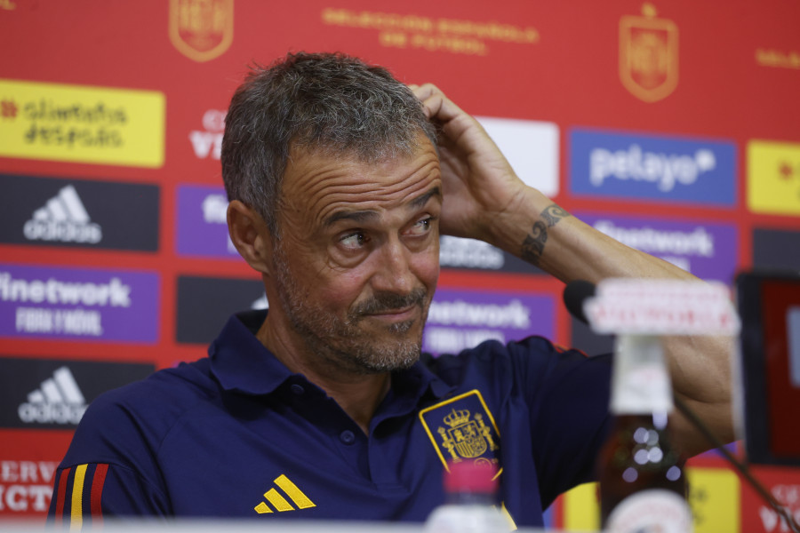 Luis Enrique presume de los resultados de la selección española