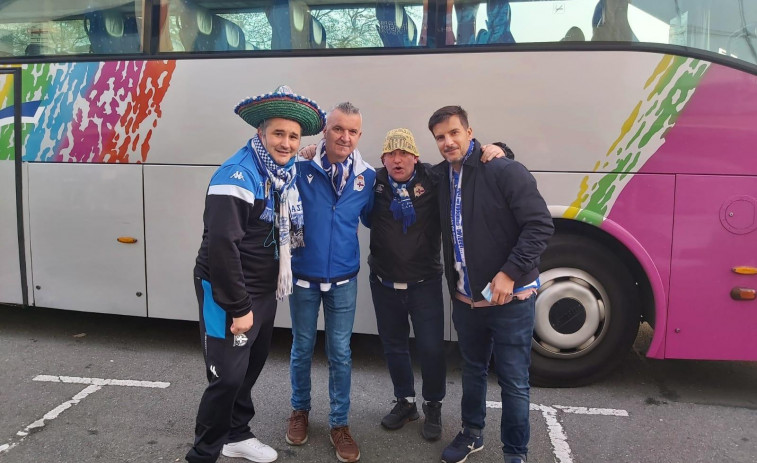Cuatro buses partirán a las 15.00 hacia Vigo