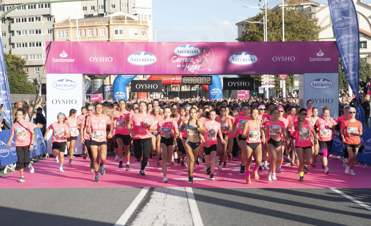 Jénnifer Vega encabezó la marea rosa de A Coruña