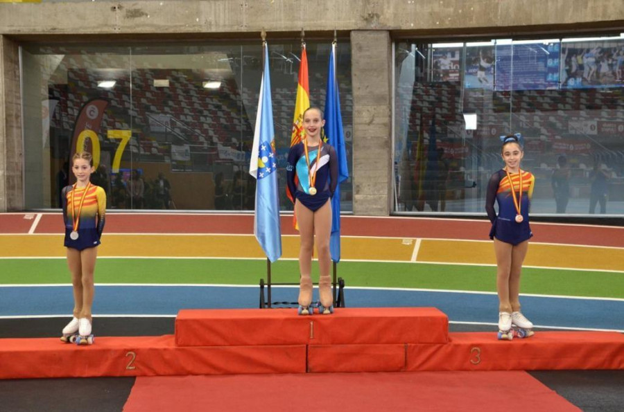 Marta Fraga, oro en la categoría alevín