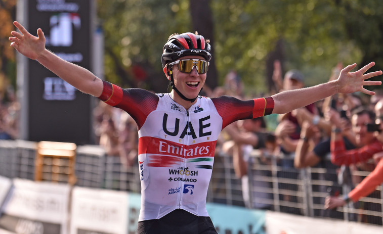 Pogacar repite en Il Lombardia tras batir a Mas y Valverde se despide sexto