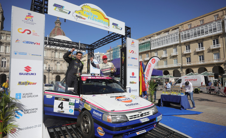 Antonio Sainz y Enrique Vázquez, los hombres victoriosos del Rallye Rías Altas Histórico