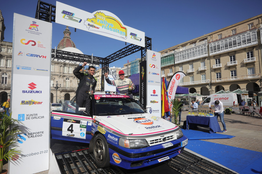 Antonio Sainz y Enrique Vázquez, los hombres victoriosos del Rallye Rías Altas Histórico