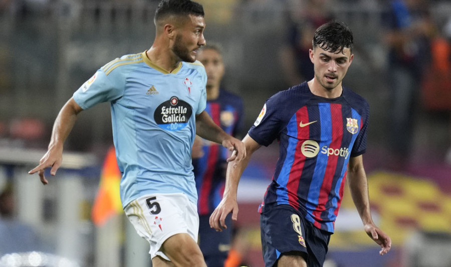 El Barcelona solventó con notables apuros la visita del Celta  (1-0)