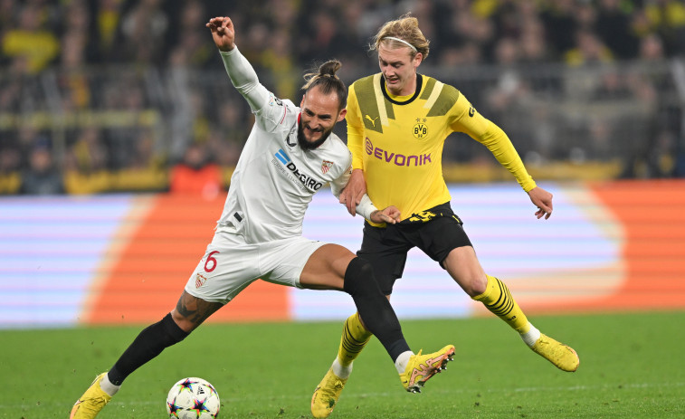 El mejor Sevilla del año iguala en casa del Borussia Dortmund