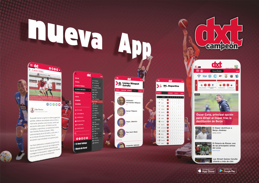 Así es la app de dxt campeón para dispositivos móviles