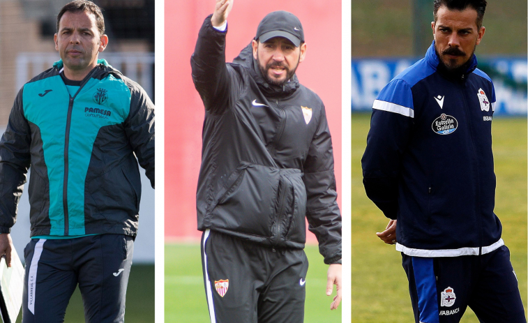 Calleja, Machín y De la Barrera, en el Día del Entrenador de la Federación Gallega